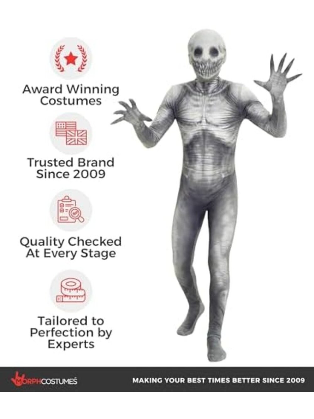 Spooky Rake Kids Halloween Costume | Fun Morphsuit Outfit for Dress-Up - Picture 5 of 6